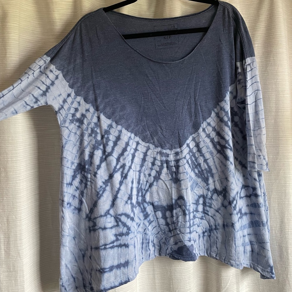 Tie-Dye 3/4 Sleeve Tee (Free People/We the Free)
